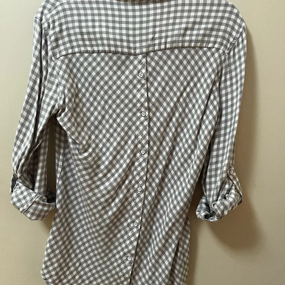 Jachs Girlfriend Plaid Top Size Medium - Picture 6 of 6